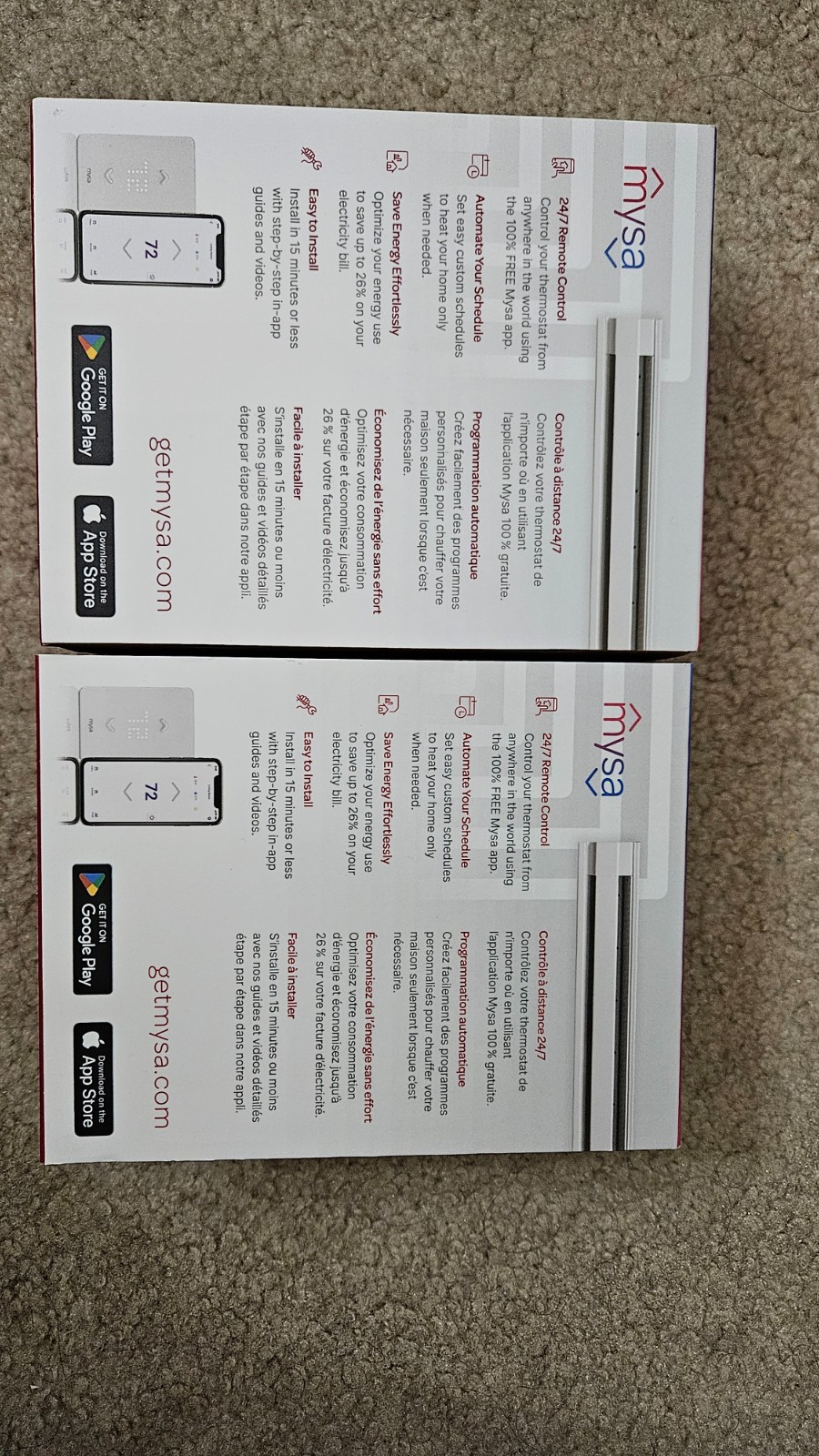 Mysa Smart Thermostat V1-1 Baseboard Heater Wi-Fi Homekit Alexa IFTTT GoogleHome gallery