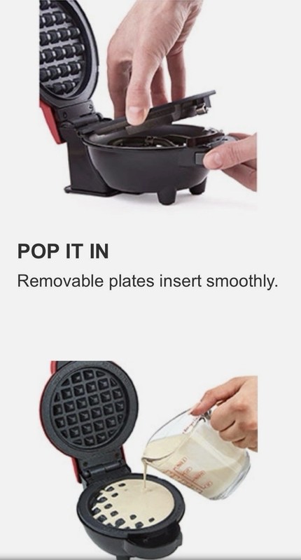 DASH Mini Waffle Maker Multimaker System 7 Removable Seasonal Plates - Non Stick gallery