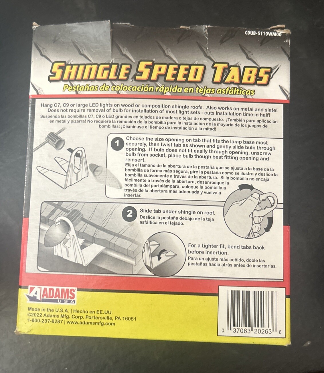 50 Shingle Speed Tabs Commercial Grade For Christmas LED/Incandescent Lights NEW gallery