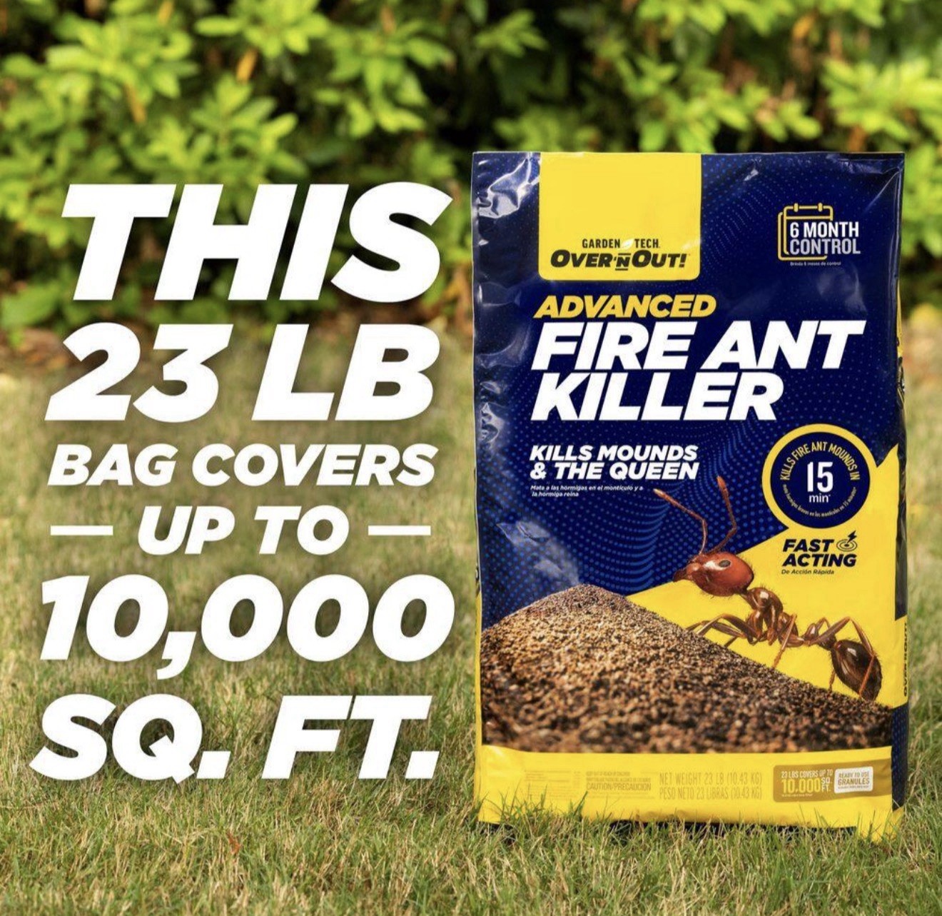 Over 'n Out Advanced Fire Ant Killer Ready to Use Granules, 23.lbs gallery