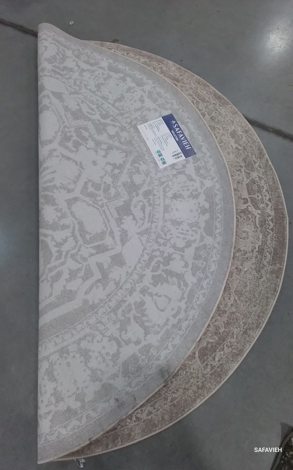 BEIGE / CREAM 5'-0" x 5'-0" Back Stain Rug, Reduced Price 1172801110 RFT665A-5R gallery