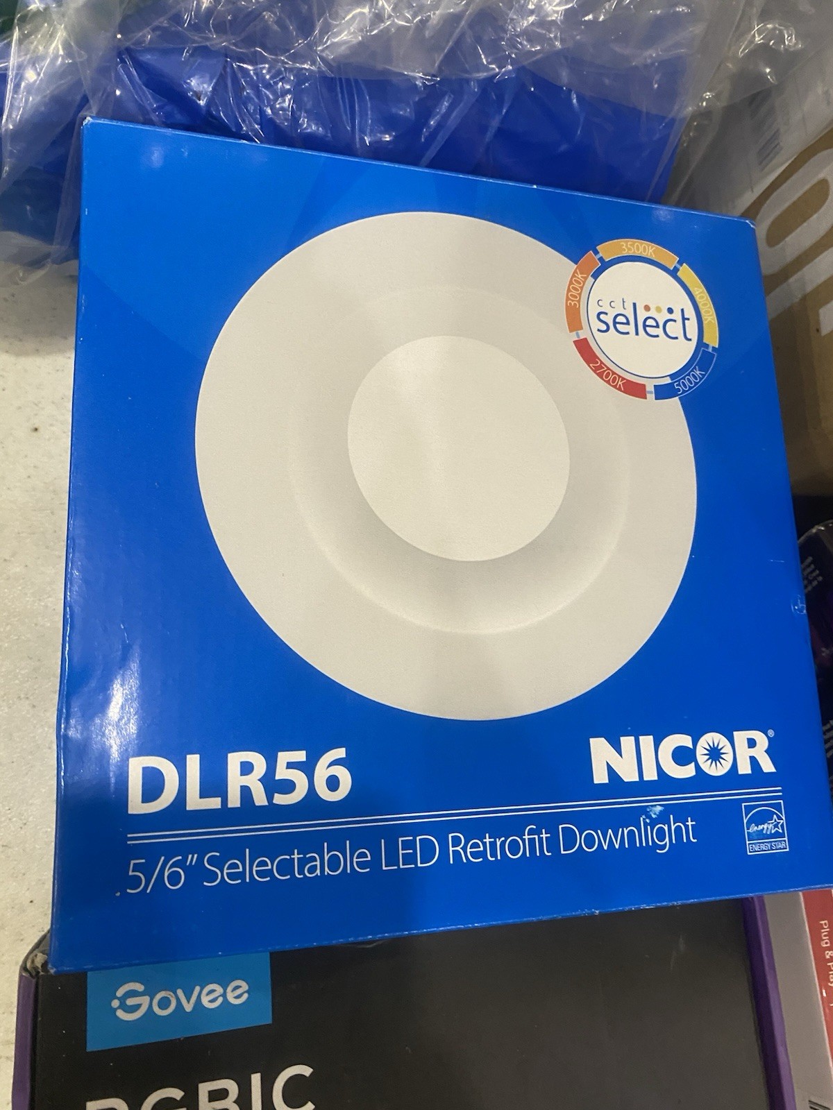 NICOR DLR56 5/6in LED Retrofit Downlight 14W 900lm Dimmable White gallery