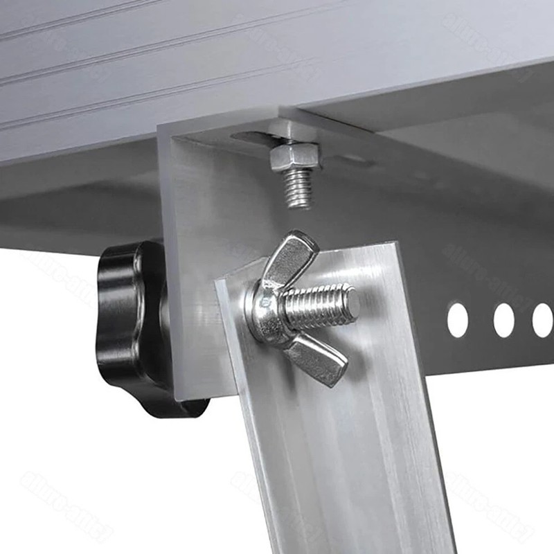 Renogy Solar Panel RV Tilt Mount Brackets Rooftop Flat Surface Adjustable Frame gallery