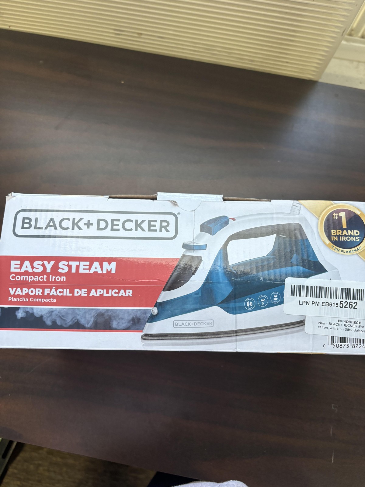 BLACK+DECKER Easy Steam Compact Iron IR06V TrueGlide Nonstick 1200W SmartSteam gallery