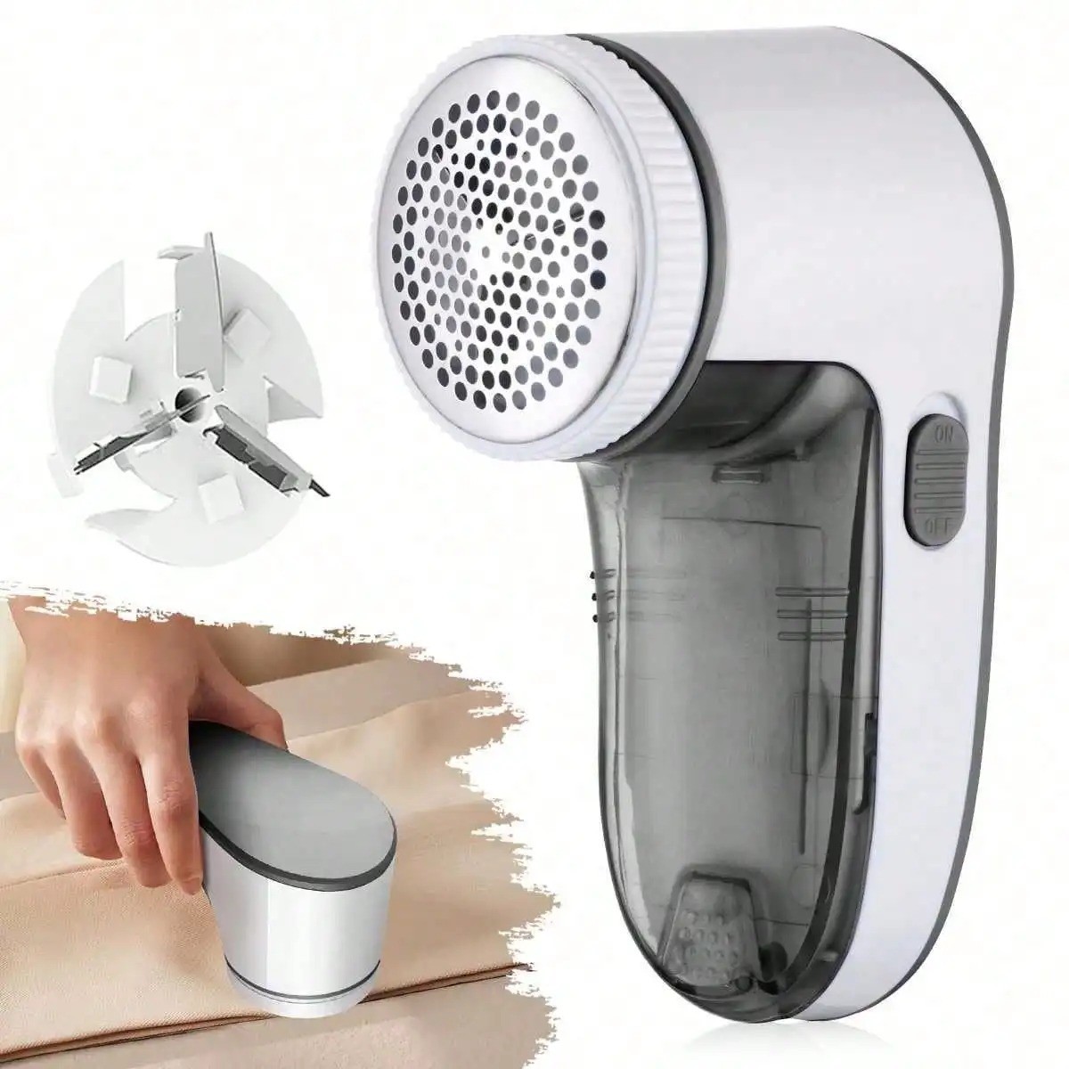 Lint Pill Fluff Fuzz Remover Shaver Electric Clothes Fabrics Sweater Household** gallery