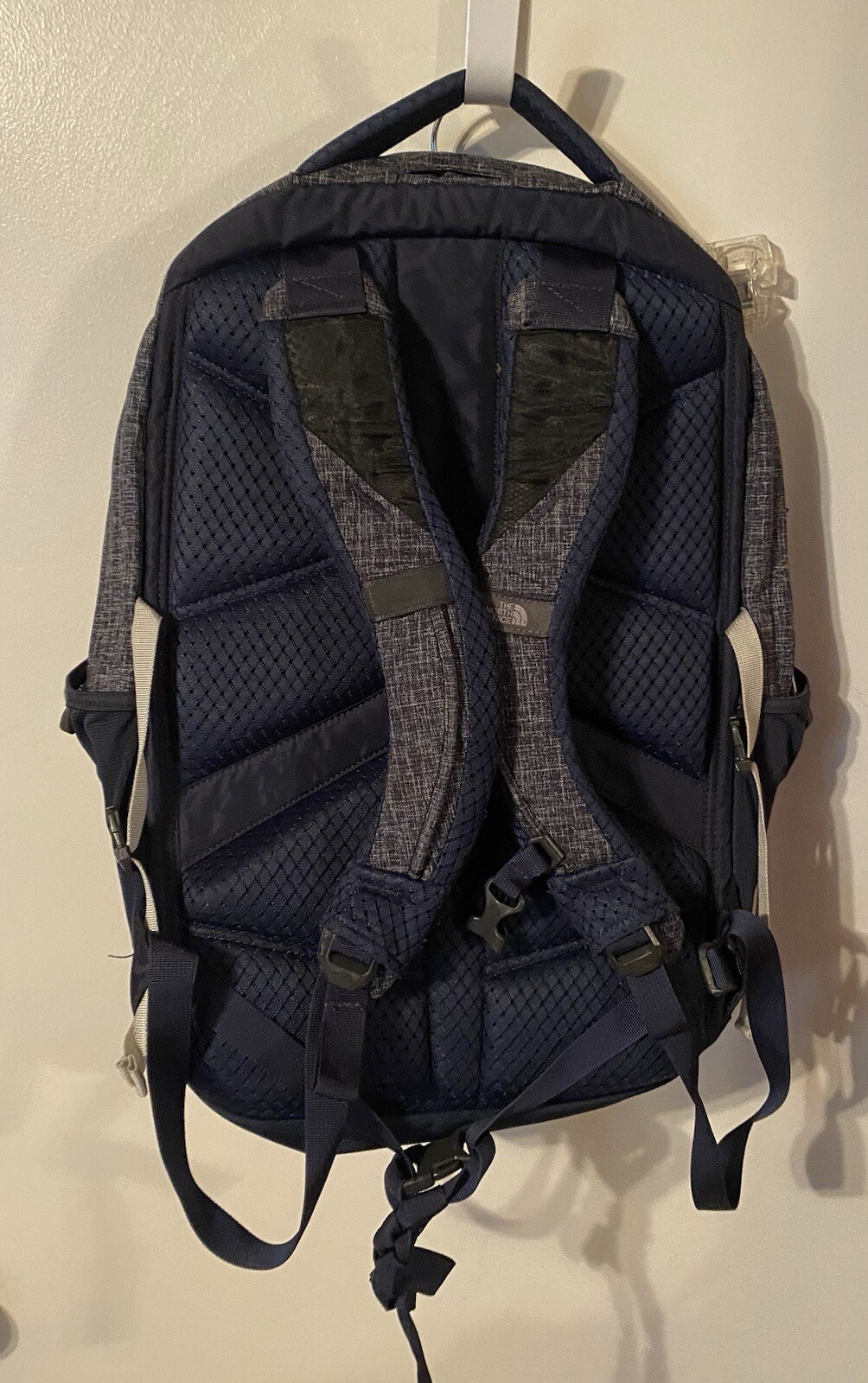 The North Face Borealis Backpack - Blue With Pink Logo EUC 2