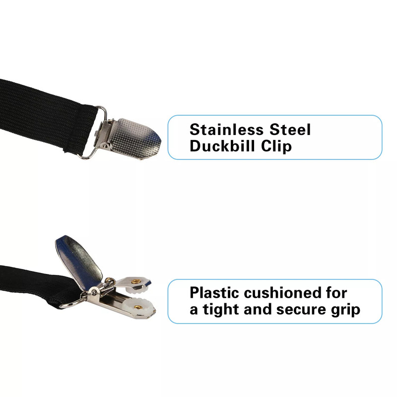 4-20x Triangle Fitted Sheet Strap Clips Grippers Mattress Bed Suspenders Holder gallery