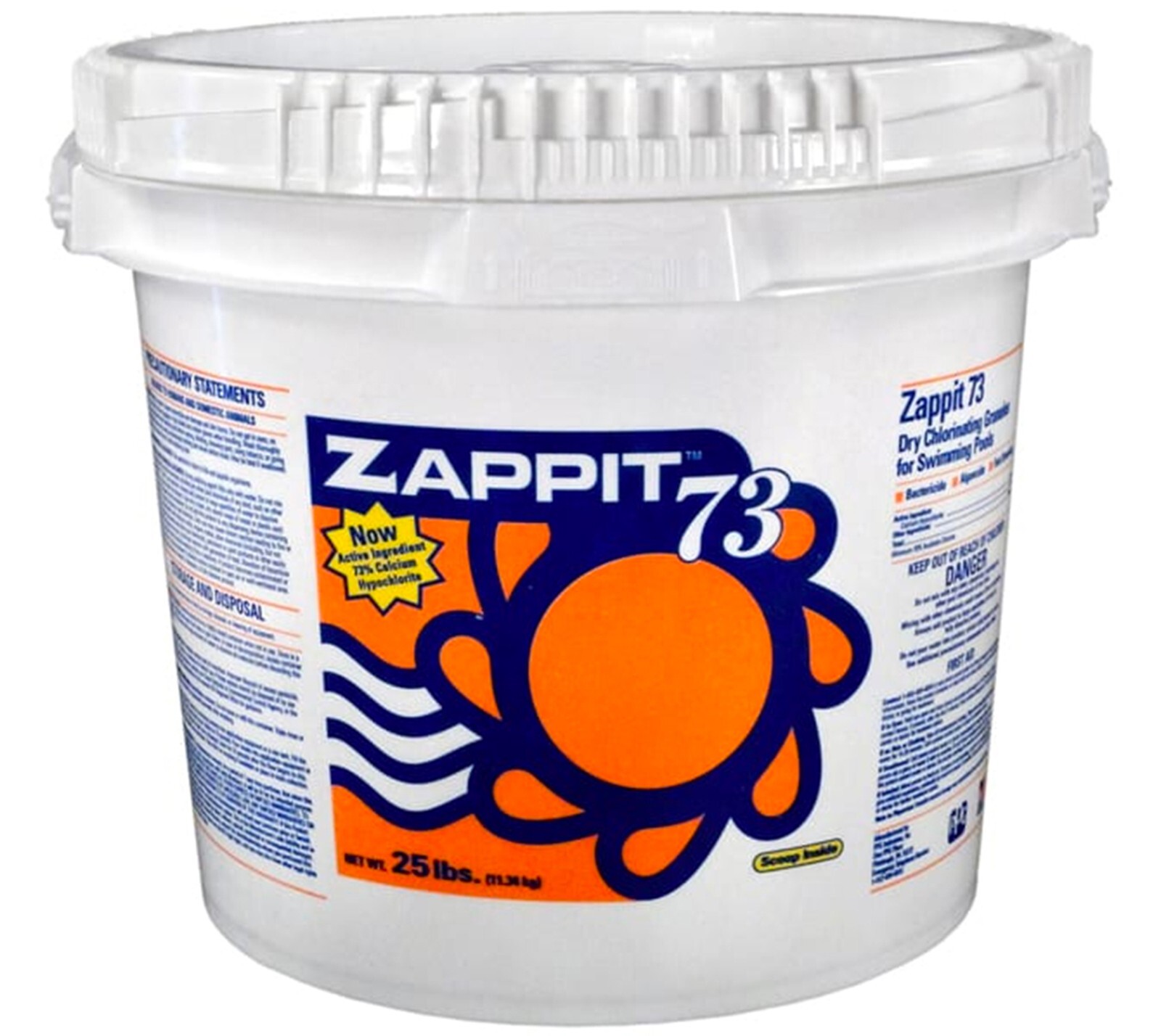 Granular 73% Calcium Hypochlorite Swimming Pool Chlorine 25 lbs. Bucket gallery