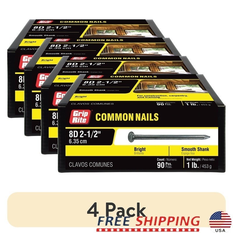 Common Nails 90 Pack Steel Framing Nails Construction Carpentry Easy Use gallery
