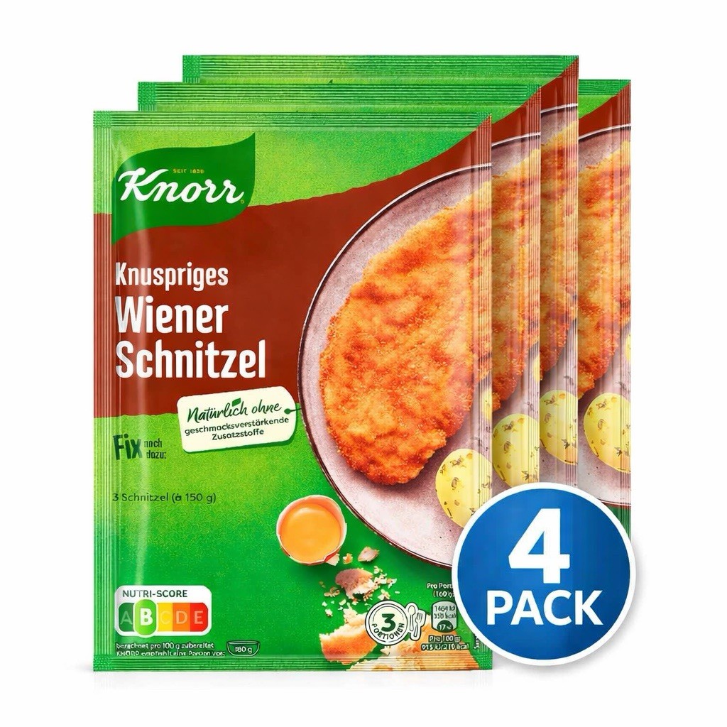 4x Knorr Fix Knuspriges Wiener Schnitzel Mix 90g Each German Seasoning Pack gallery