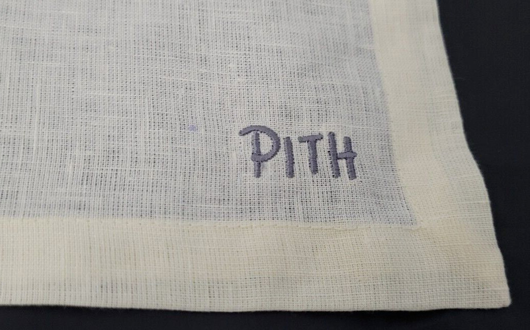 PITH Belgian Linen Napkin Stonewashed Handmade Cream Ltd Edition 18x18" Set of 7 gallery