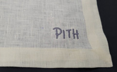 PITH Belgian Linen Napkin Stonewashed Handmade Cream Ltd Edition 18×18″ Set of 7