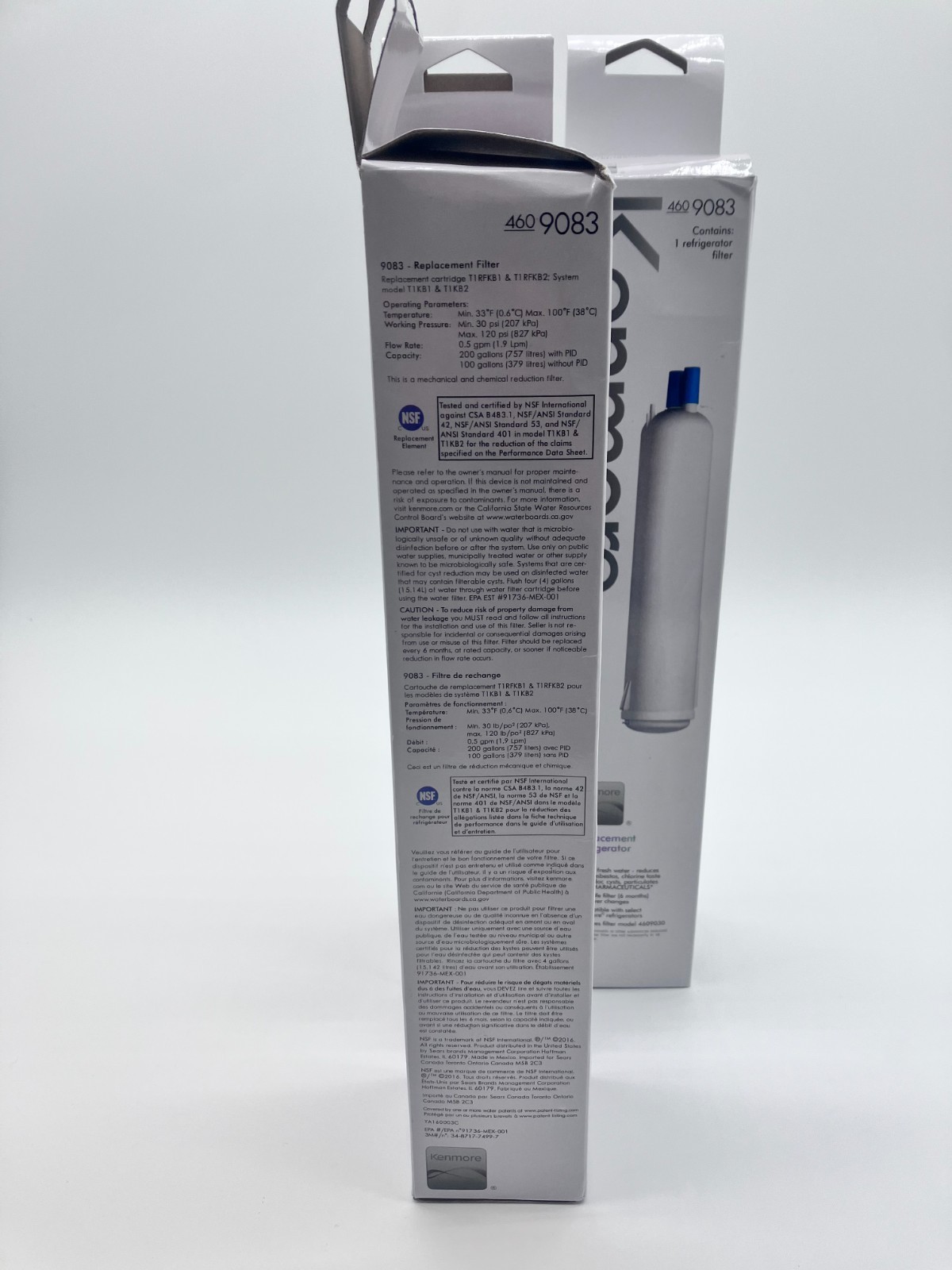 x3 Genuine Kenmore 460-9083 Replacement Refrigerator Water Filters Carbon Block gallery