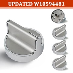 5 Pack W10594481 Range Stove Knobs Replacement for Whirlpool WCG97