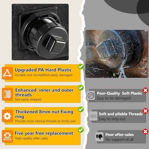 Stock Tank Drain Plug Fit for rubbermaid Commercial 50 70 100 150 300 Gallon gallery