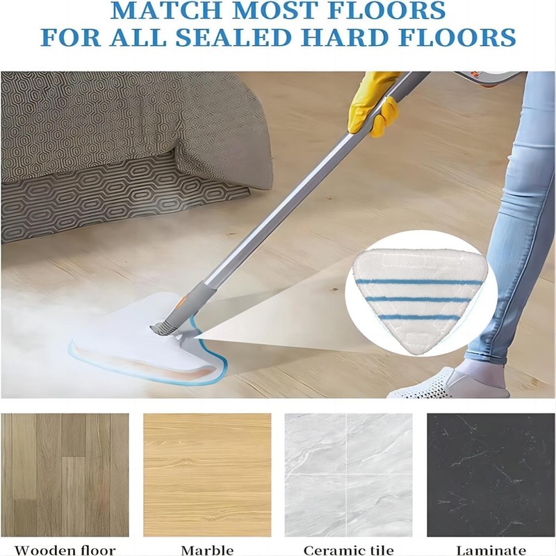 4 Pack Reusable Mop Pads Compatible with True & Tidy STM-500, STM-700 Steam M... gallery