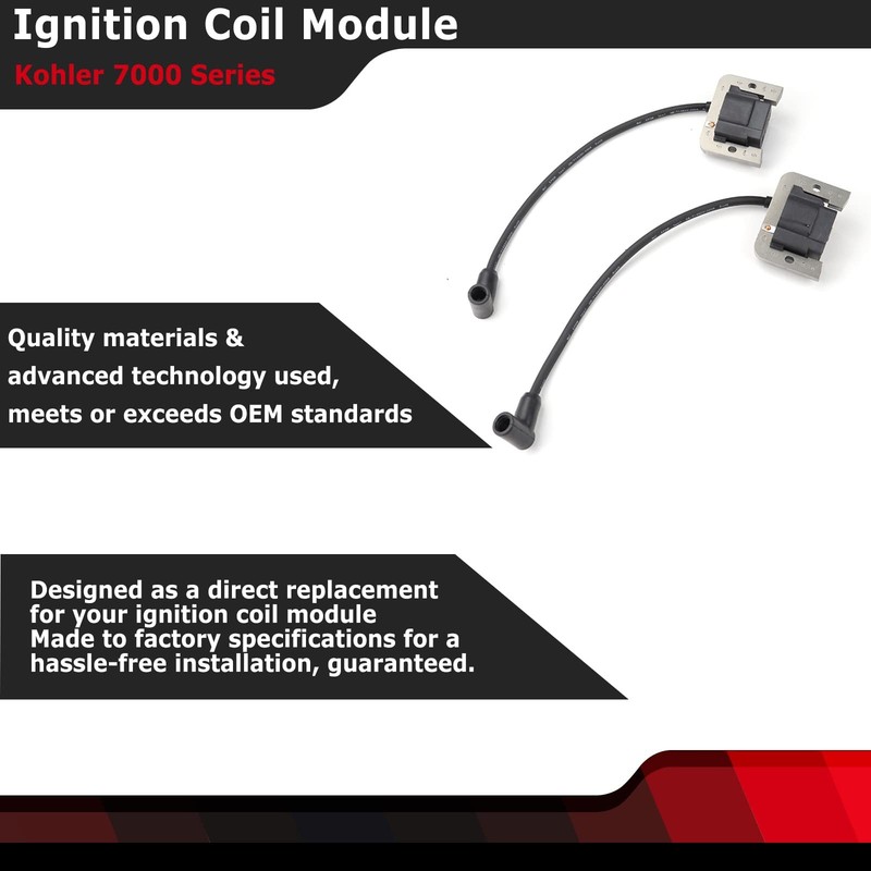 FEXON Ignition Coil Module Compatible with Kohler 7000 Series Lawn Mower Engi... gallery