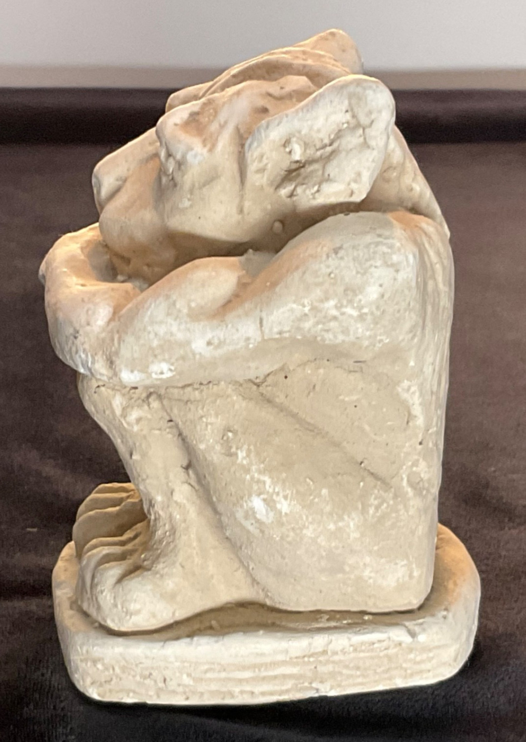 Miniature Gargoyle Figurine. Pensive Style Gothic Statue. 3.25” x 2” gallery