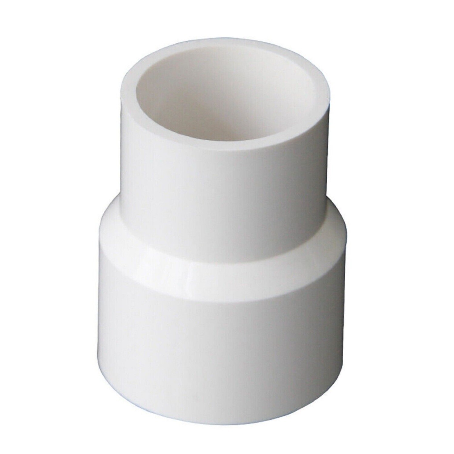 PVC Pipe Reducing Plumbing Concentric Connector Coupling Fittings 25-110mm White gallery