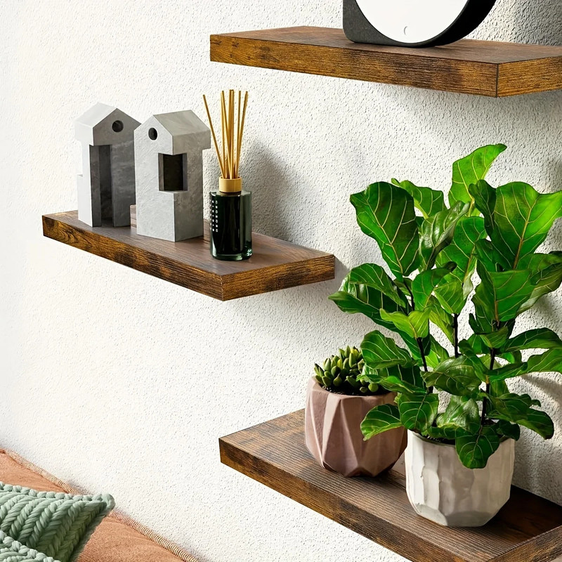 1Pcs Wall Mounted Shelf Hanging on the Wall, a Bookshelf in the Living Room, a S gallery
