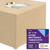 Gee Di Moda Fitted Tablecloth - 72 x 30 Inch 72" x 30" (Rectangular), Beige gallery