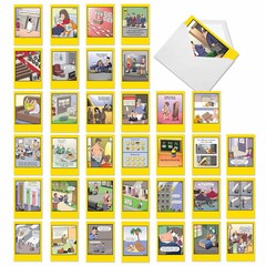 36 Asst’d Set Funny Everyday Greeting Cards w/ 5×7″ Env. – Whyatt’s Wide Variety