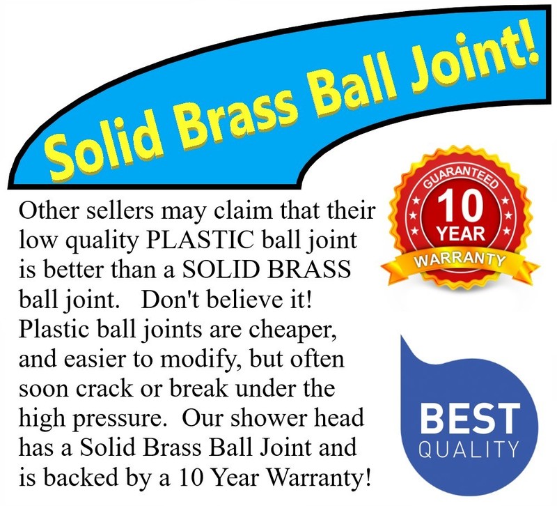 Original Modified HIGH FLOW SHOWER HEAD ^ 14 GPM Soft High Pressure * Metal Ball gallery