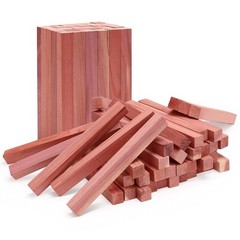 Homode Cedar Blocks for Clothes Storage, 50Pcs Cedar Sticks, Aromatic Red Ced…