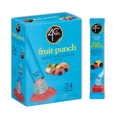 4C Powder Drink Mix Packets, Fruit Punch 1 Pack, 24 1.68 Ounce (Pack of 1)