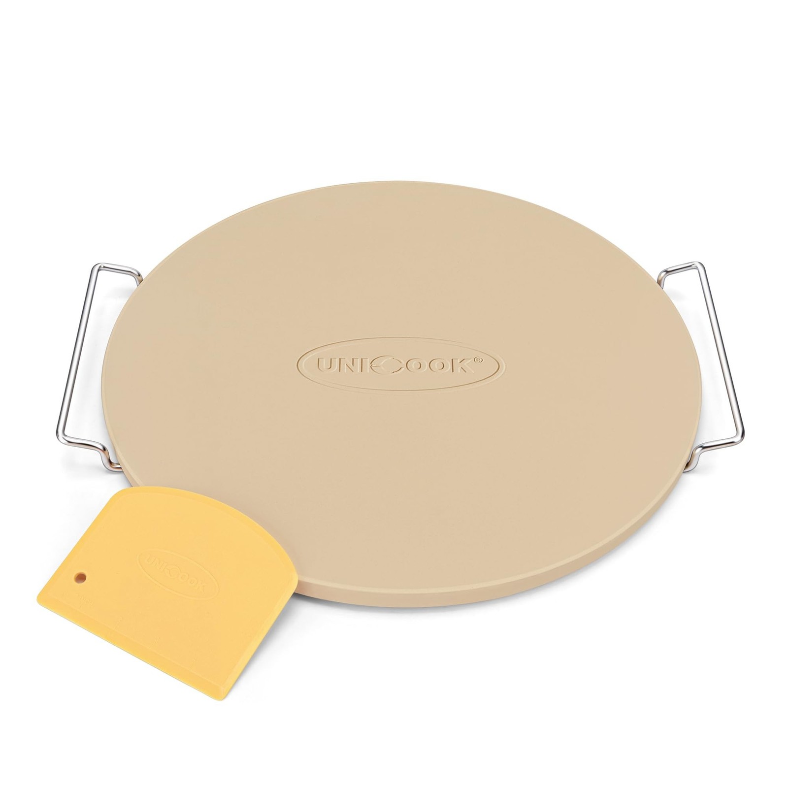 Unicook 12 Inch Round Pizza Stone for Oven and Grill, Cordierite Bread Baking... gallery