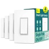 Smart Switch 3-Way 4 Pack, Treatlife 2.4Ghz Smart Light Switch WiFi Light Switch gallery