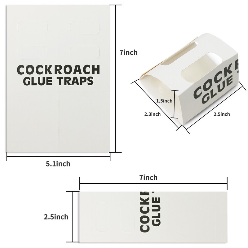 6-48PCS Roach Trap Pest Cockroach Killer Glue Catchers Indoor Roach Insect Motel gallery