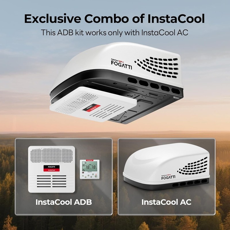 Ducted 15000 BTU RV Air Conditioner with Heater 115V Camper RV Roof AC Unit gallery
