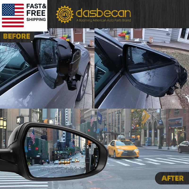 Passenger Side Mirror Compatible with 2019-2024 KIA Forte with Power Glass/Heate gallery