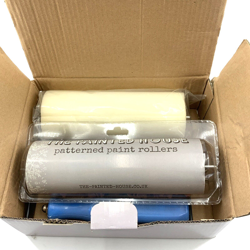 Patterned Paint Roller Decorative 7 Inch Texture Rubber Roller Floral NEW gallery