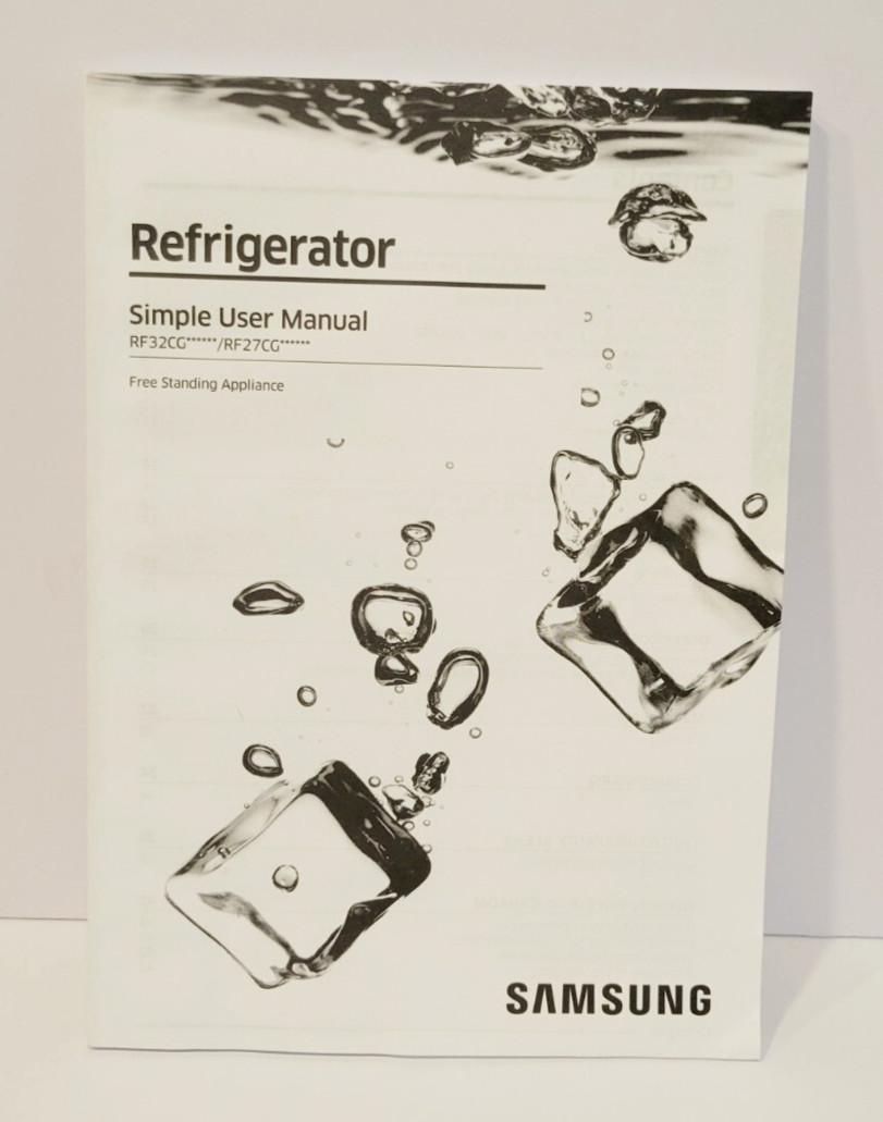 Samsung Simple User Manual for Refrigerator RF32CG / RF27CG gallery