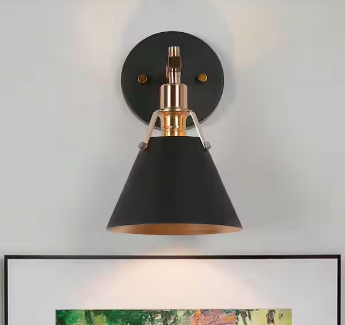 Home Decorators Collection HA04849BK Granville 1Light Black and Gold Wall Sconce gallery
