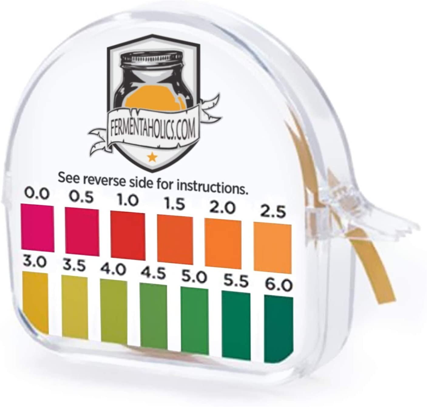 Fermentaholics Instant Read pH Test Strips Dispenser pH Strips pH Range 0-6 gallery