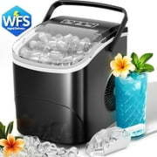 Countertop Ice Maker, 2 Sizes of Bullet Ice, 26.5Lbs/24H, 9 Ice Cubes gallery