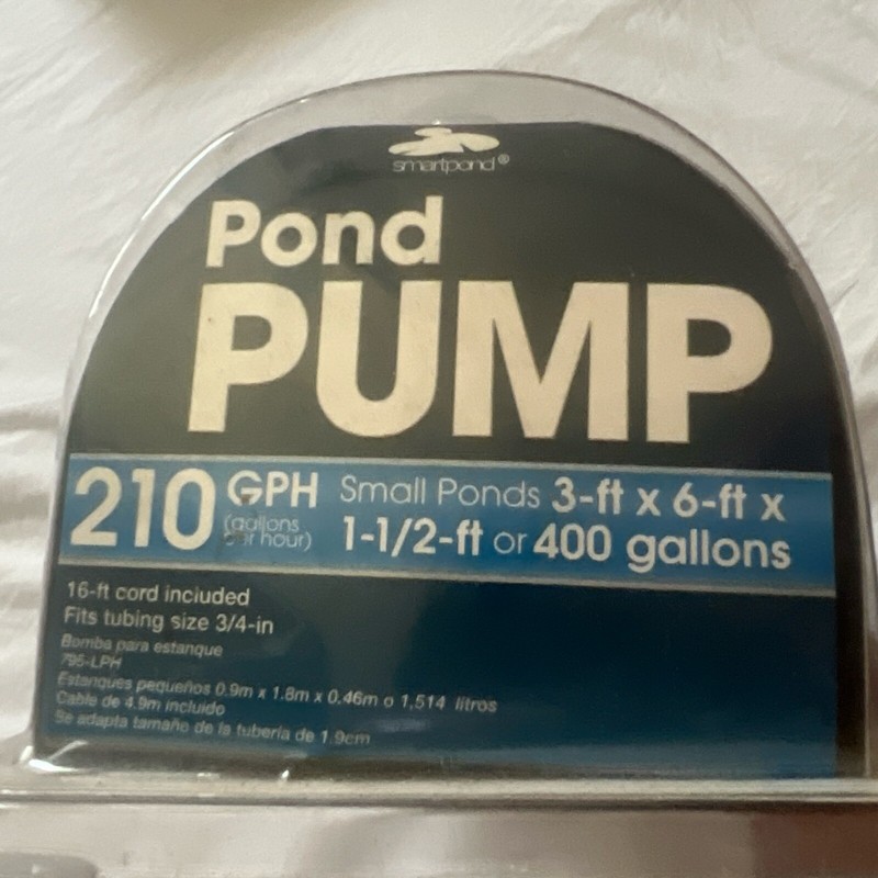 Smartpond Pond Pump 210 GPH Flow Control Model 52277 Small Ponds 400 Gal gallery