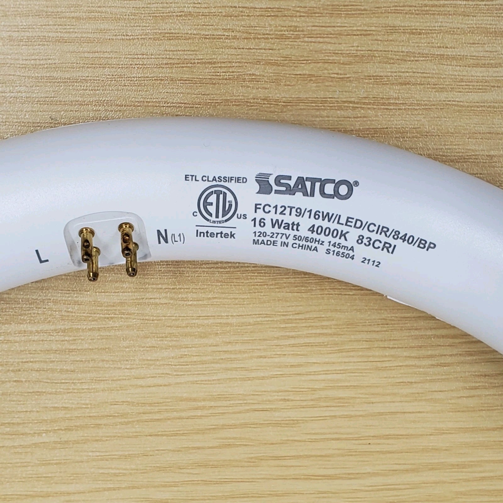 Satco 12" LED CFL Replacement Circline T9 Bulb 16W 4-Pin G10Q 4000K 1760 Lumen gallery