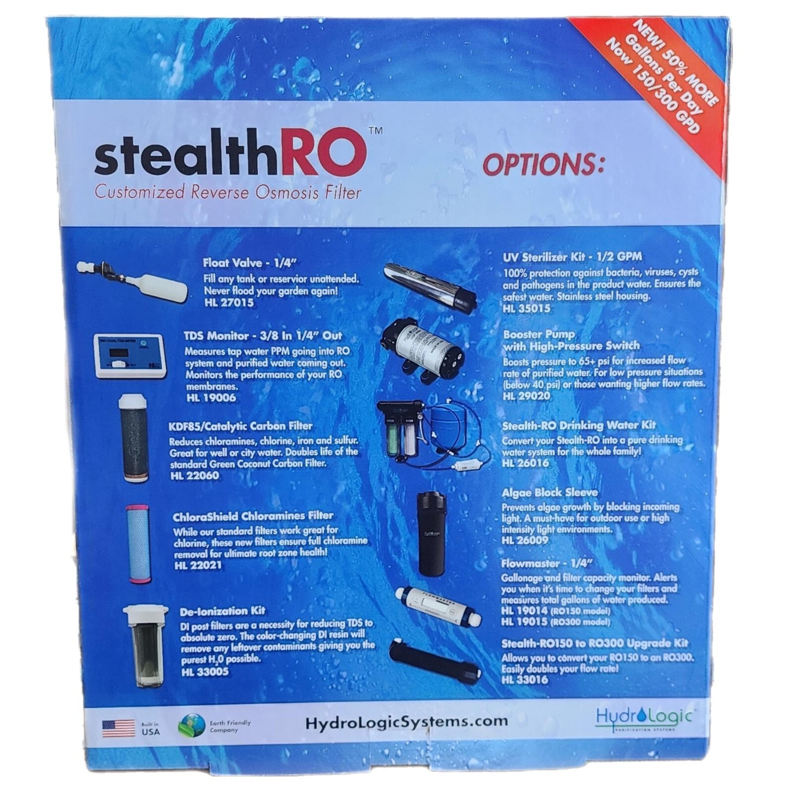 New Hydrologic Stealth-RO300 Reverse Osmosis System 300 GPD Hydroponic gallery