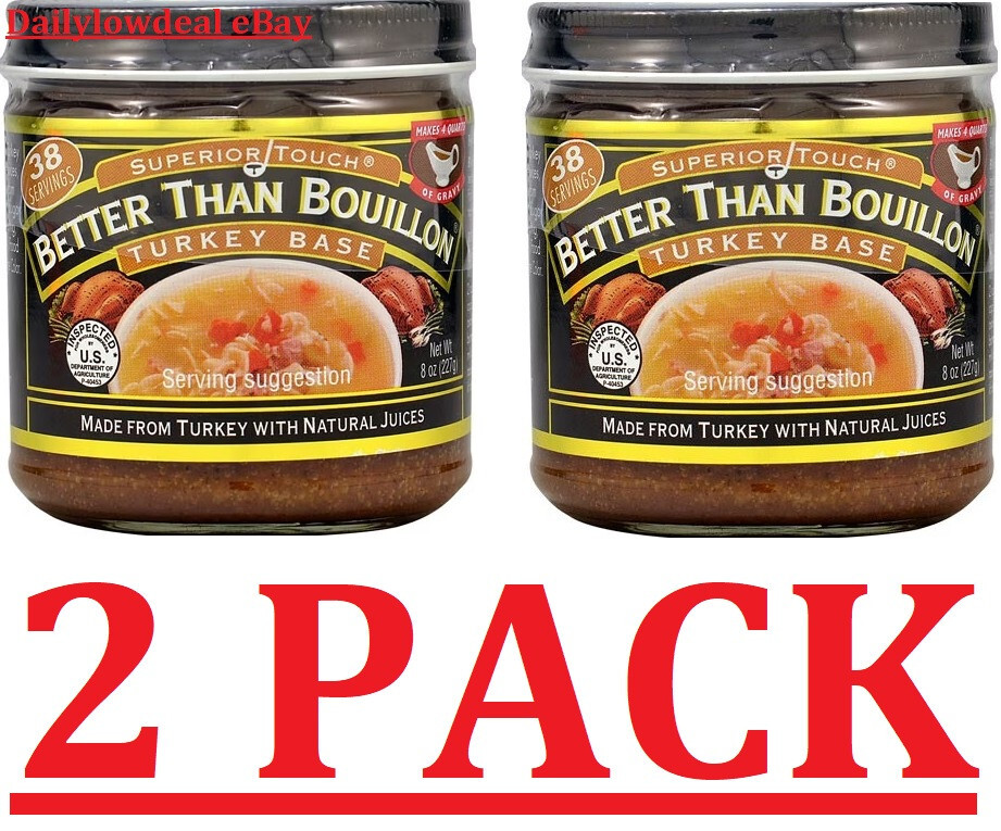2 PACK- Better Than Bouillon Turkey Base 8 oz (16 oz) gallery
