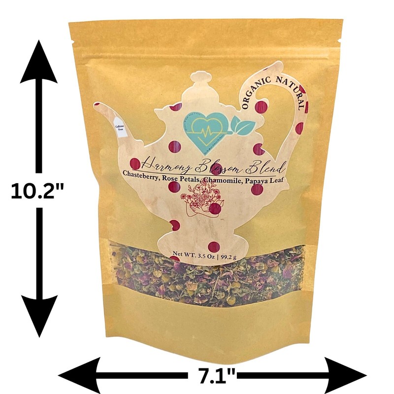 Balancing Herb Blend Chasteberry, Rose, Papaya Leaf Tea Loose Herb Infuse 3.5 oz gallery