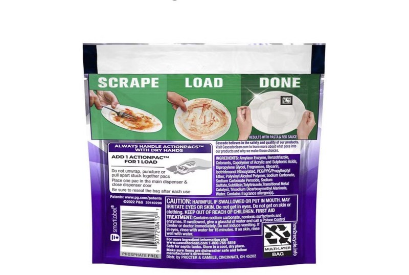 Cascade Platinum Plus Dishwasher Detergent Pods Fresh Scent 2 Count gallery