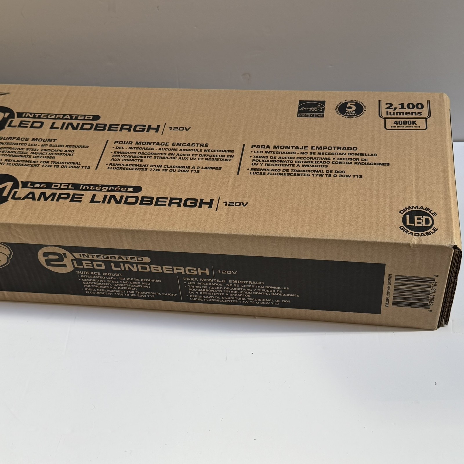 Lithonia Lighting 2ft LED Lindbergh Surface Mount Ceiling Light 4000K New gallery