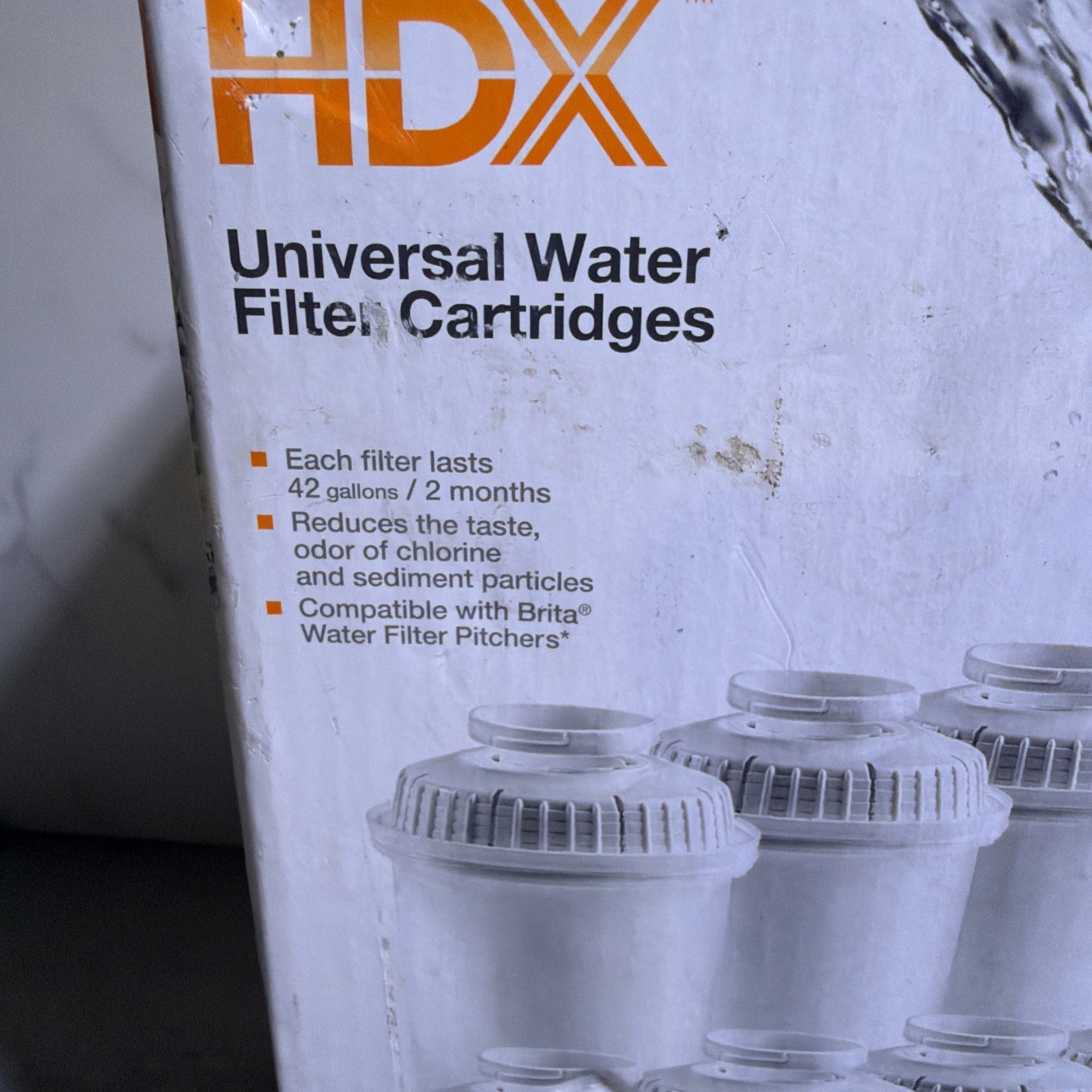 HDX Water Pitcher Replacement Water Filter Cartridges, BPA Free (8-Pack) gallery
