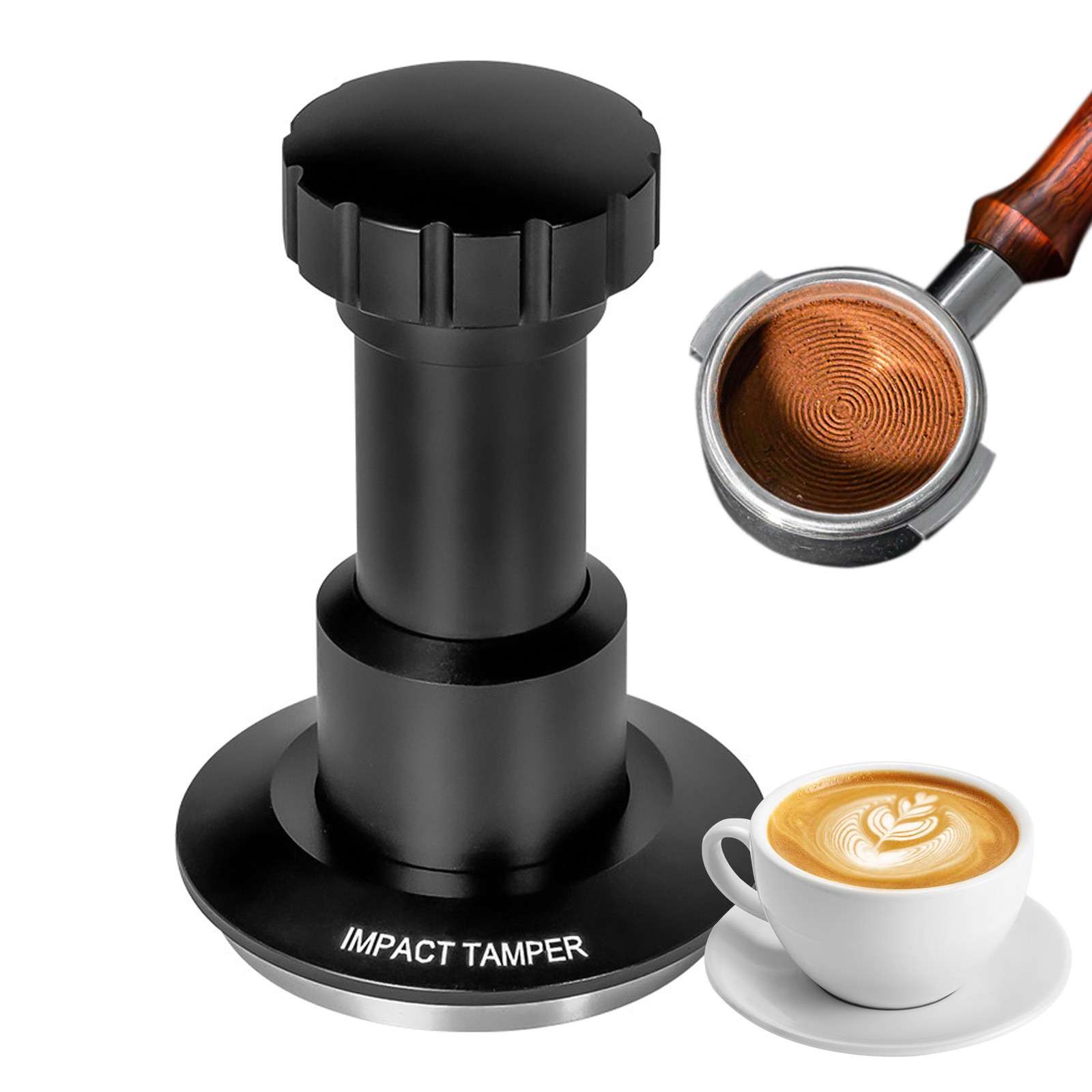 51mm Base Coffee Tamper 25-35lb Adjustable Pressure 4 Spring System NINC gallery