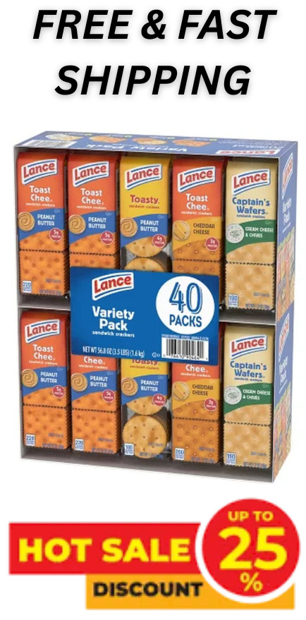Lance Variety Pack Sandwich Fresh Baked Crackers – 40 Pack Free Shipping gallery