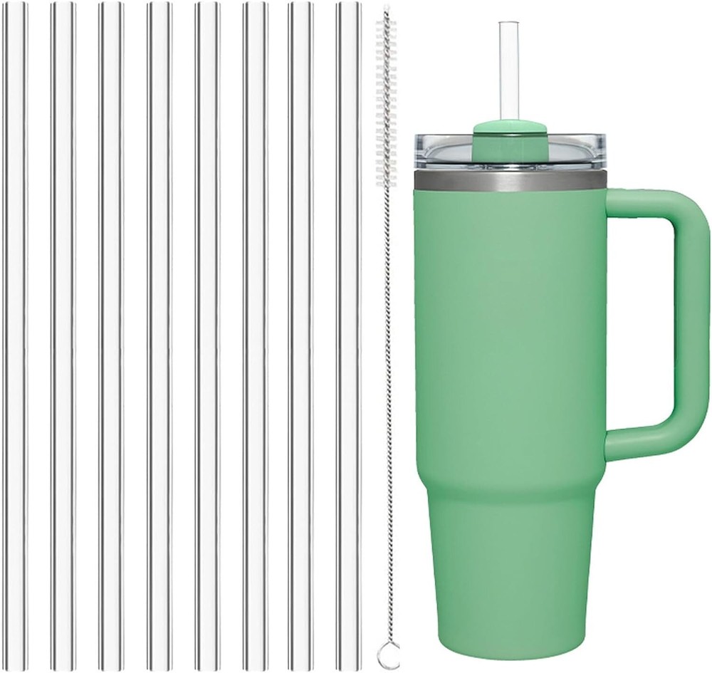 8 Pack Replacement Straws for Stanley 30 40 Oz Adventure Quencher Travel Tumbler